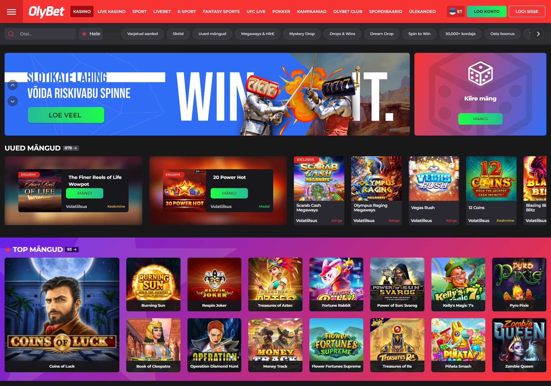 Online kasiino OlyBet Online kasiino OlyBet